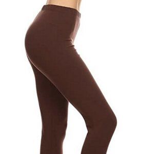 NWOT Brown Leggings Size L